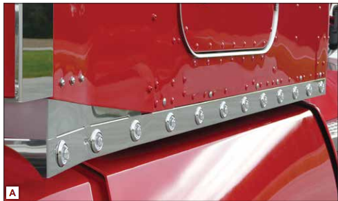 72"Sleeper+Ext (1.5” Face) W/24.75" 3/4” Button 24 fits Kenworth T660