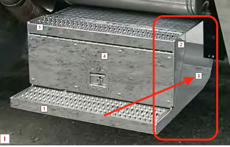 Battery Box Side Trims (4-piece kit) Fits Peterbilt 379