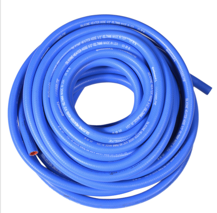 SILICONE HEATER HOSE  I.D. 3/8     TEMPERATURE RANGE -65F TO 350F  Sold By Foot