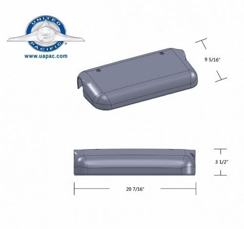 2005+ Mirror Cover - Passenger  fits Freightliner Century And Columbia