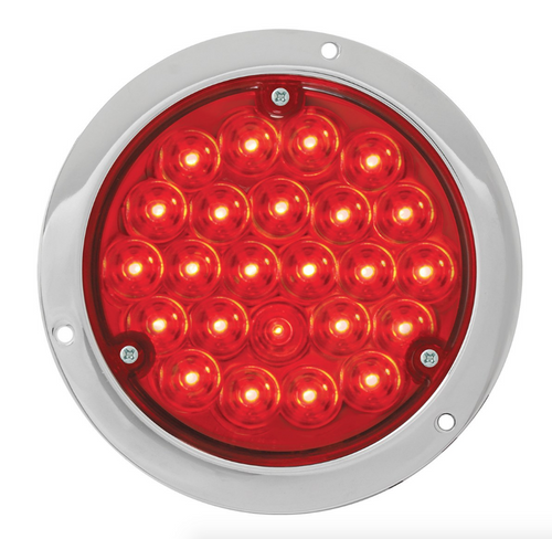 Red/Red 4” Pearl LED Light with Housing