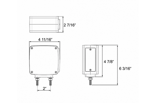 LED Double Face "GLO" Turn Signal Light Double Stud
