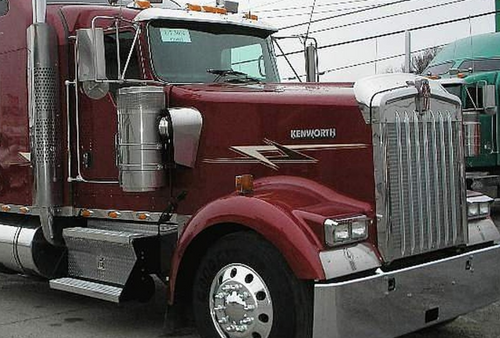 New Hood 2002 and newer fits Kenworth W900L AeroCab trucks with curved windshield, Length 66”