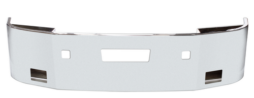 16” Chrome Bumper for Peterbilt 386 Set Back Axle, Step, Fog And Tow Holes Fits All Years