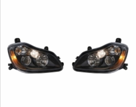 Blackout Projection HID Headlight Assembly for 2013+ fits Kenworth T680 - 1 Pair