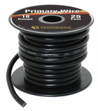 Primary Wires in 10 Gauge Black 25 ft