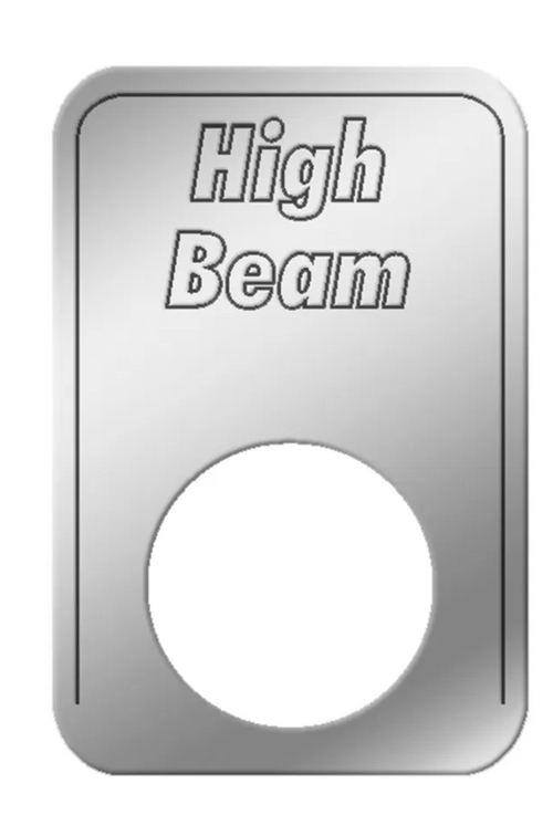 SS Switch Plate, High Beam Indicator Light K/W