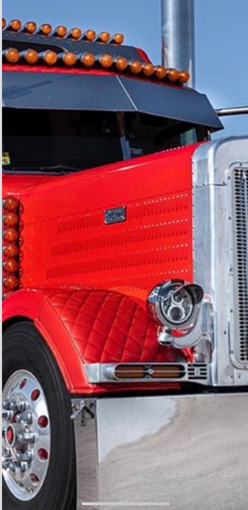 Aluminum Blinker Bar fits Peterbilt 379. Sold As Pair JJ Brackets