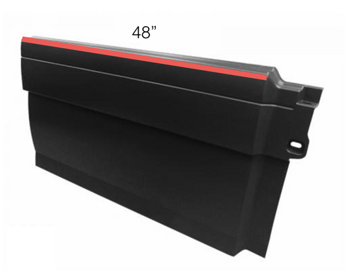 Fairing fits Volvo Vnl 2004+ Black Plastic Center Passenger Side