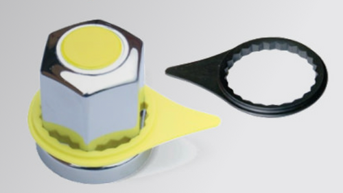 Lug Nut Cover with Yellow Indicator EACH