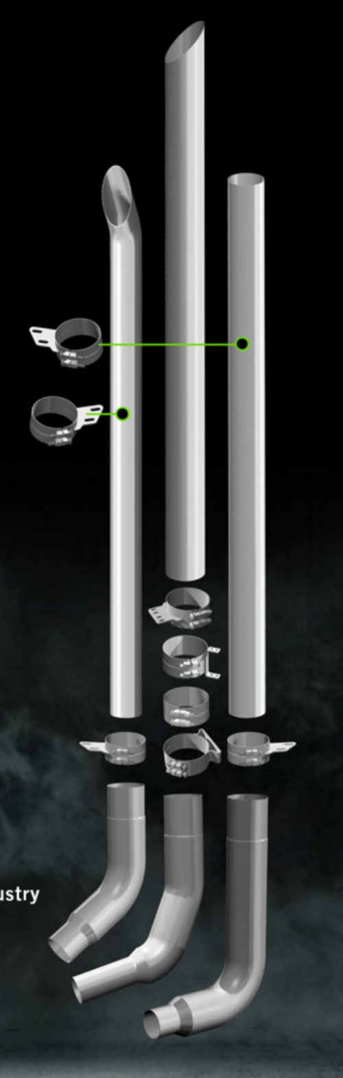 Stove/Flat Top Pipe Tip Exhuast