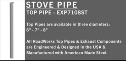 Stove/Flat Top Pipe Tip Exhuast