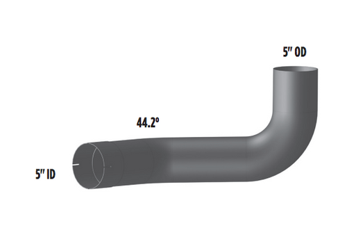 Chrome Exhaust Left Elbow Fits Kenworth W900B/L,T600,T800