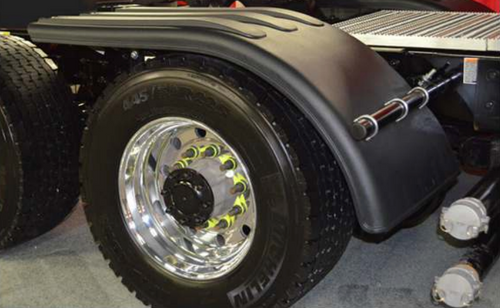 ( Pair ) 22.5"/24.5" Wheels Single Axle Full Round Fender - Spray Master® Fr-22 Series,- Plastic