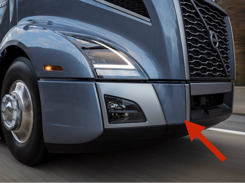 Front Plastic Bumper Tow Hook Cover Fits Volvo VNL 2018+ PASSENGER