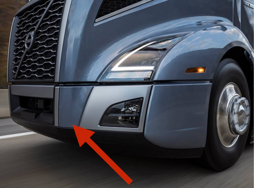 Plastic Front Bumper Tow Hook Cover Fits Volvo VNL 2018+ DRIVER