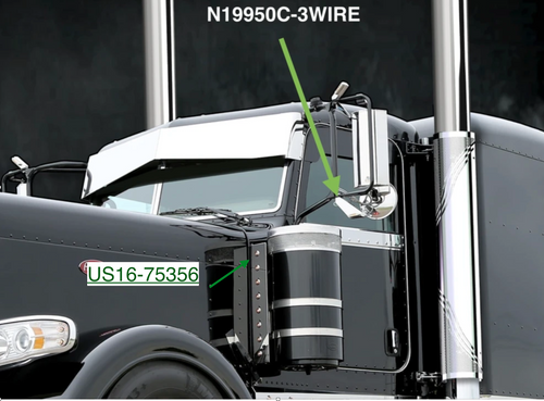 Front Filter Panels Fits Peterbilt 389 (Lights Not included )
