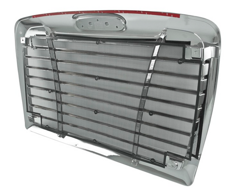 Grille fits Freightliner Century Chrome Plastic Oem Style W/Bugscreen