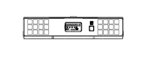 LIGHT BAR, INSTRUMENT PANEL, ICU4, STD, NO VOLTS