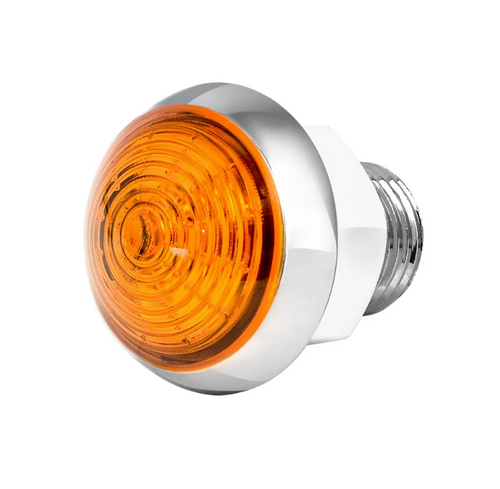 1-1/4" Mini Moon Dual Function LED Light Classic Style Lens Amber/Amber
