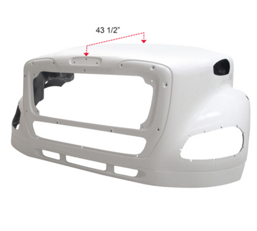 New Hood fits Freightliner M2-112 2003-2017 W/Not Bezel Holes Upper And Lower Grille In a Surround 44"