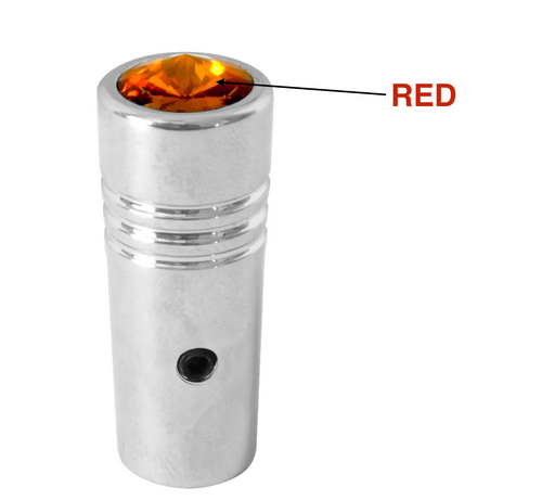 Red Toggle Switch Extension with Crystal on Top fits Freightliner