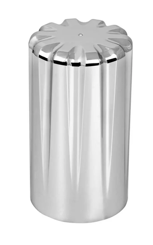 3-7/8" H Screw-On Chrome Plastic 33mm Flat Top Torx Lug Nut Cove