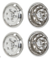 17.5” Isuzu Wheel Cover 2 Front & 2 Rear ,6 Holes Stainless Steel