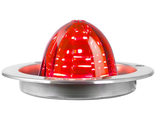 Classic Watermelon LED Light with Stainless Steel Flange Mount Bezel