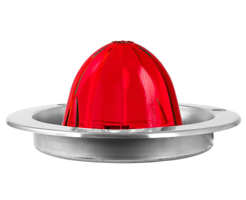 Classic Watermelon LED Light with Stainless Steel Flange Mount Bezel