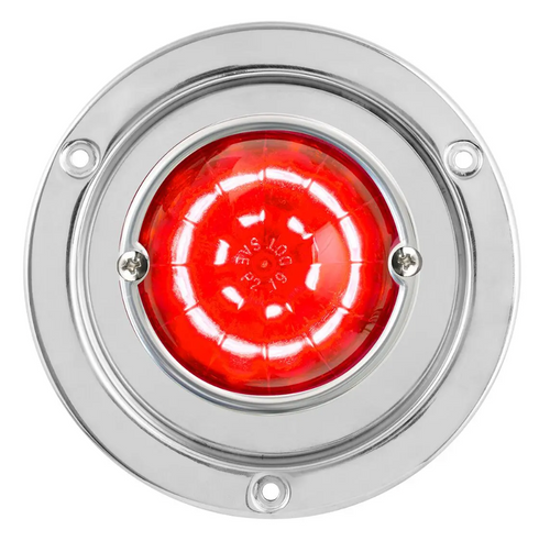 Classic Watermelon LED Light with Stainless Steel Flange Mount Bezel