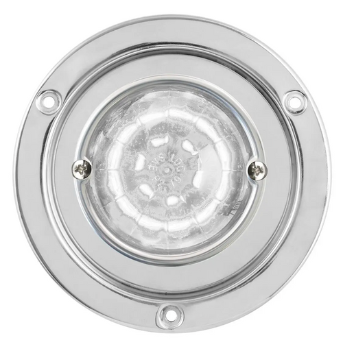 Classic Watermelon LED Light with Stainless Steel Flange Mount Bezel