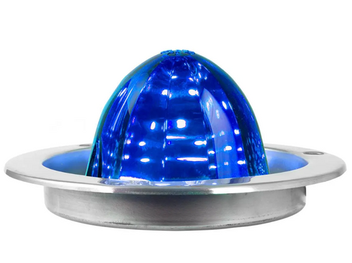 Classic Watermelon LED Light with Stainless Steel Flange Mount Bezel