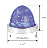 Classic Watermelon Surface Mount LED Light in Smoke Lens