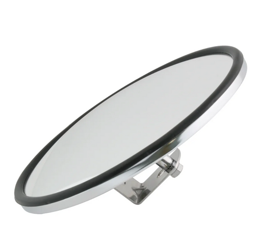 6" Chrome Convex Blind Spot Mirrors with Center Mount