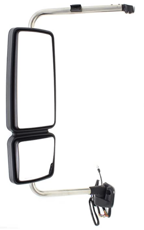 Complete Mirror Assembly fits International Workstar with Chrome Cover Driver Side