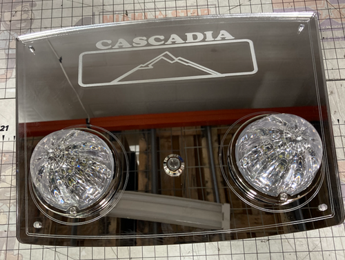 Red Interior Watermelon Dome Light Plate Fits Freightliner cascadia