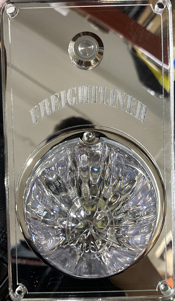 White/Blue Clear Watermelon Interior Dome Light Plate Fits Freightliner Century, Columbia, Cascadia