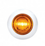 3 LED Mini Light With Bezel (Clearance/Marker) - Amber LED/Amber 