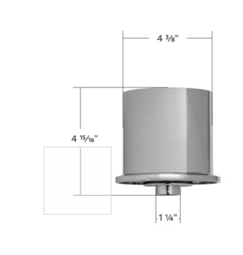 Chrome Freightliner Steering Hub For 2007+ Freightliners 72 splines