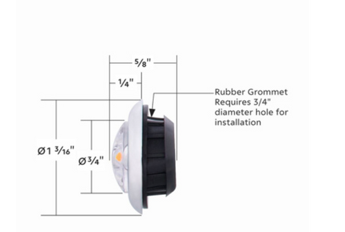 LED Single Function ArcBlast Mini Light (Clearance/Marker) - Red LED/Red Lens