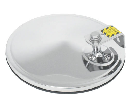 8" Convex Blind Spot Mirrors with Offset Mount