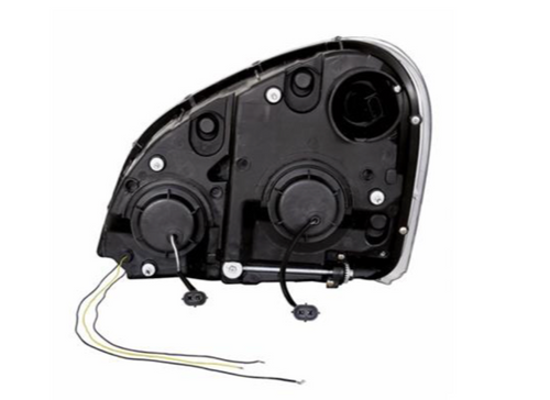 Chrome Projection Headlight W/Dual Function Amber LED Position Lights For 2008-17 FL Cascadia - Passenger