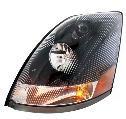 Blackout Headlight For 2003-2017 Volvo VN - Driver - Competition Series