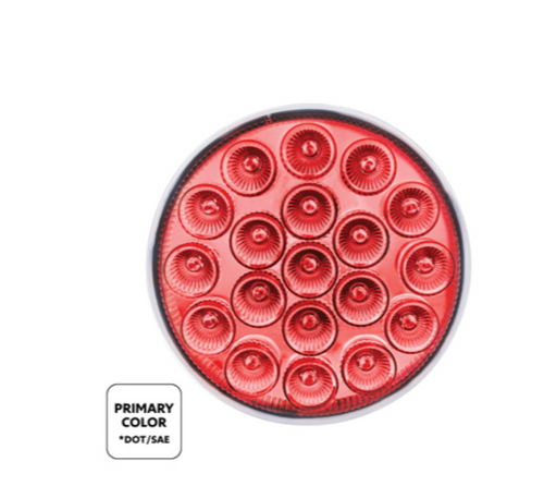 19 LED 4" Round Double Fury Light (Stop & Turn)