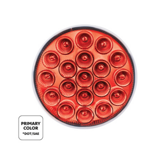 19 LED 4" Round Double Fury Light (Stop & Turn)