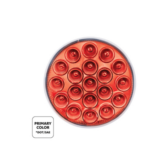 19 LED 4" Round Double Fury Light (Stop & Turn)