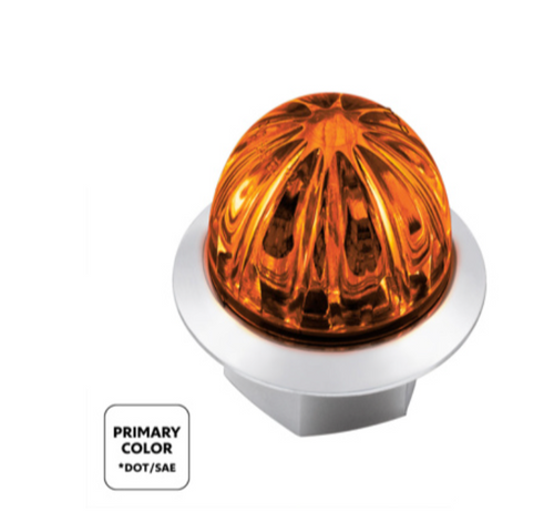  4 LED 3/4" Mini Watermelon Double Fury Light With Clear Lens (Clearance/Marker)