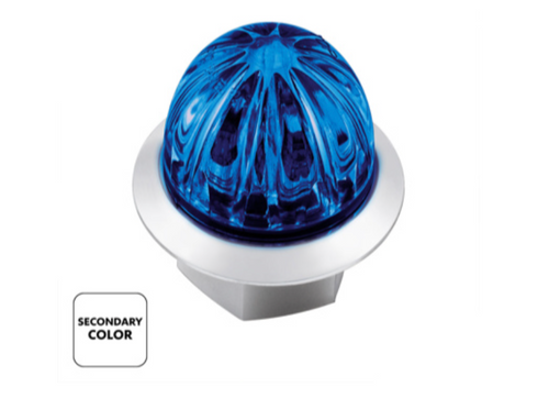  4 LED 3/4" Mini Watermelon Double Fury Light With Clear Lens (Clearance/Marker)