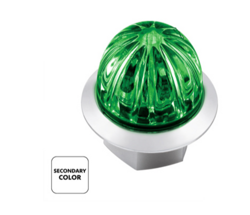  4 LED 3/4" Mini Watermelon Double Fury Light With Clear Lens (Clearance/Marker)